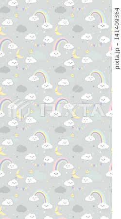 Sweet Kawaii Cartoon Cat Dessert Check Lace and Geometric Seamless Pattern Collection Sweet Kawaii Cartoon Cat Dessert Check Lace and Geometric Seamless Pattern Collection 141409364