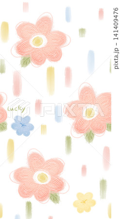 Dreamy Soft Pastel Watercolor Dense Floral Seamless Pattern Collection 141409476