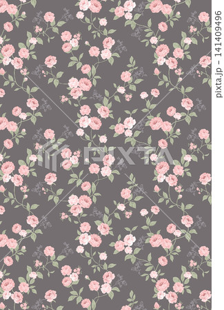 Dreamy Soft Pastel Watercolor Dense Floral Seamless Pattern Collection Dreamy Soft Pastel Watercolor Dense Floral Seamless Pattern Collection 141409496