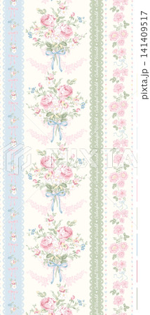 Dreamy Soft Pastel Watercolor Dense Floral Seamless Pattern Collection Dreamy Soft Pastel Watercolor Dense Floral Seamless Pattern Collection 141409517