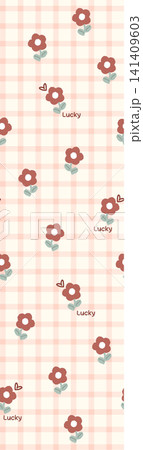 Soft Pastel Watercolor Tulip Rose and Ditsy Wildflower Seamless Pattern Collection 141409603