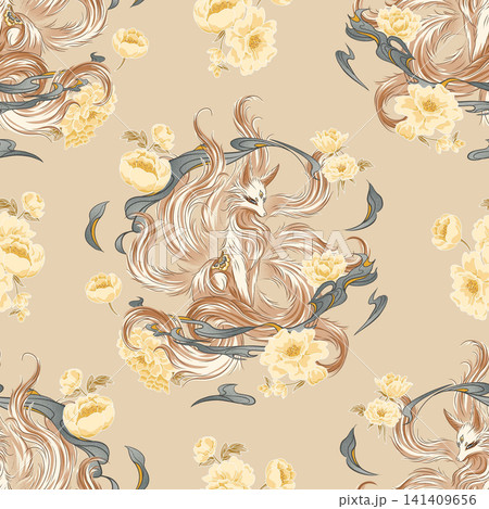 Soft Pastel Watercolor Tulip Rose and Ditsy Wildflower Seamless Pattern Collection Soft Pastel Watercolor Tulip Rose and Ditsy Wildflower Seamless Pattern Collection 141409656