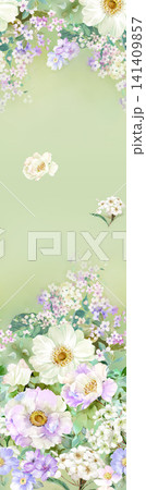 Soft Pastel Watercolor Tulip Rose and Ditsy Wildflower Seamless Pattern Collection Soft Pastel Watercolor Tulip Rose and Ditsy Wildflower Seamless Pattern Collection 141409857