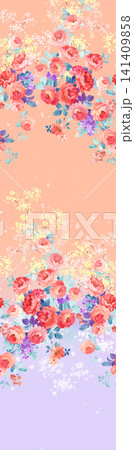 Soft Pastel Watercolor Tulip Rose and Ditsy Wildflower Seamless Pattern Collection Soft Pastel Watercolor Tulip Rose and Ditsy Wildflower Seamless Pattern Collection 141409858