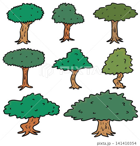 vector set of tree 141410354