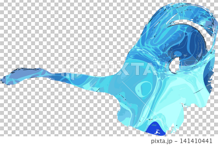 Wavy water effect background illustration material Wavy water effect background illustration material 141410441
