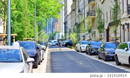 Warsaw, Poland. 20 May 2026. Downtown street traffic on Panska street on summer day. 141410914