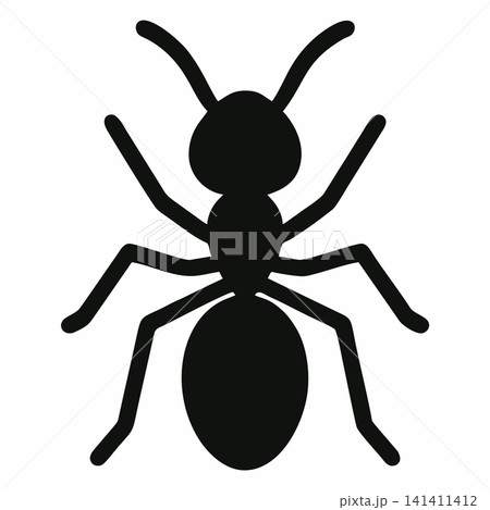 Black ant silhouette vector Black ant silhouette vector 141411412