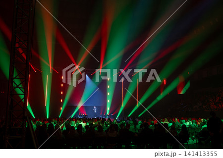 Engaging Speaker at Corporate Training Event with Dynamic Lighting Engaging Speaker at Corporate Training Event with Dynamic Lighting 141413355