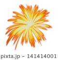はじける黄色い花火 141414001
