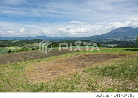 群馬県嬬恋村 愛妻の丘から見る広大な農地 群馬県嬬恋村 愛妻の丘から見る広大な農地 141414585