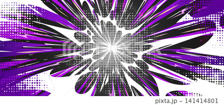 Vibrant manga backdrop with explosive burst 141414801