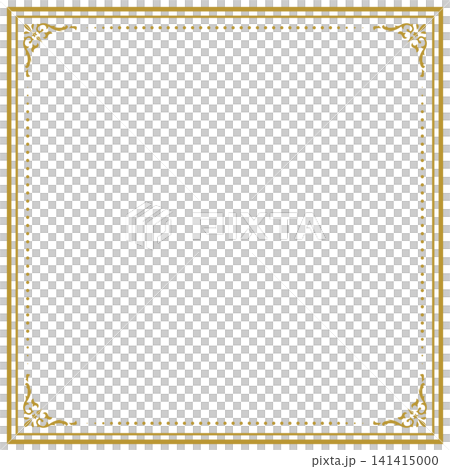 Antique / Vintage / Square / Frame / Border / Gold / Illustration / Material Antique / Vintage / Square / Frame / Border / Gold / Illustration / Material 141415000