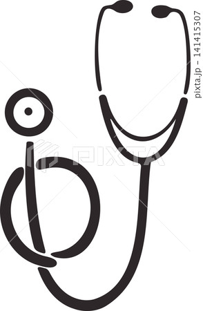 Medical stethoscope on transparent background,Medical tool. 141415307