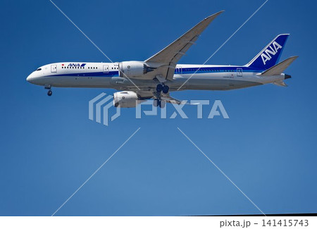 全日空(ANA)のボーイング787-9型旅客機 全日空(ANA)のボーイング787-9型旅客機 141415743