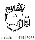 救急セット_線画 141417083
