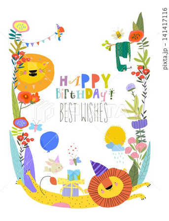 Cute Funny Animals celebrating Birthday Cute Funny Animals celebrating Birthday 141417116