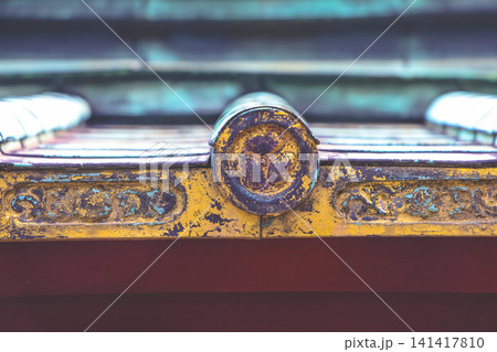 April 25 2026 Ueno Toshogu Shrine Gilded Roof Ornament Detail April 25 2026 Ueno Toshogu Shrine Gilded Roof Ornament Detail 141417810