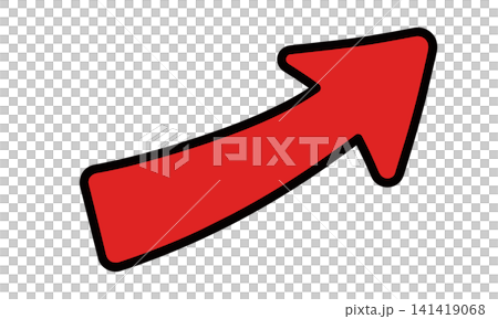 Abstract red cartoon arrow illustration design Abstract red cartoon arrow illustration design 141419068