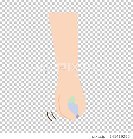 一隻手拿著糖果 141419296