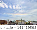 巻雲の低空に現れた環水平アーク 141419598