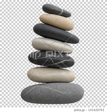 Stunning stack pebble stones material Stunning stack pebble stones material 141420741
