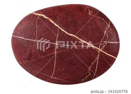Dark red crack pebble stone element Dark red crack pebble stone element 141420776