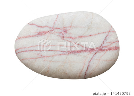 Isolated white pebble stone element deisign Isolated white pebble stone element deisign 141420792
