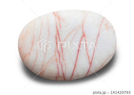 isolated single pebble stone element isolated single pebble stone element 141420793