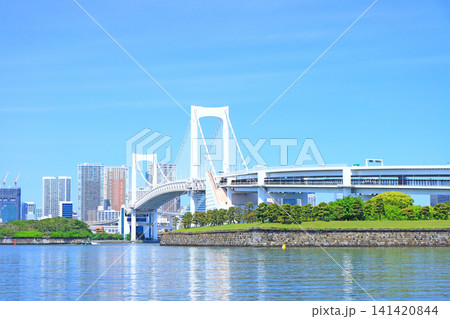 東京都港区、レインボーブリッジの風景 東京都港区、レインボーブリッジの風景 141420844