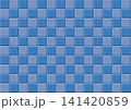 浮き出た四角の背景（青色） 141420859