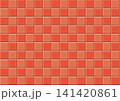 浮き出た四角の背景（赤色） 141420861