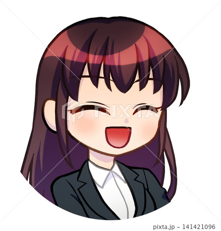 笑顔のスーツ姿の女の子アイコン(枠無し) 笑顔のスーツ姿の女の子アイコン(枠無し) 141421096