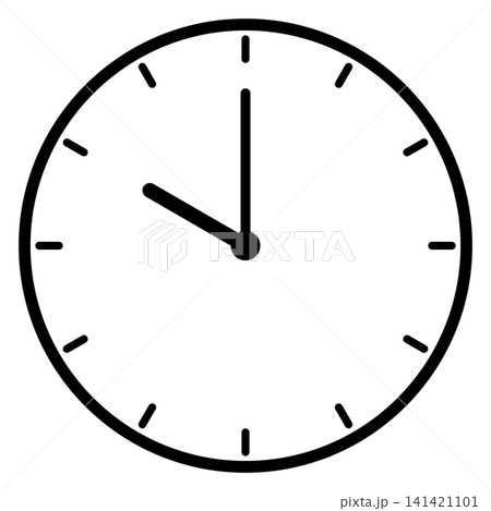 10時ちょうどを示すシンプルな時計の文字盤 10時ちょうどを示すシンプルな時計の文字盤 141421101