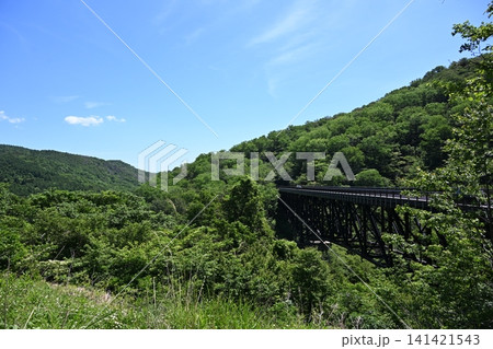 夏の甲子大橋 福島 夏の甲子大橋 福島 141421543