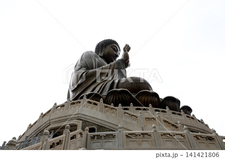 Lantau Island, Hong Kong - Jan 28 2026: The big Buddha at Po Lin Monastery in Lantau island 141421806