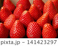 Background of red ripe strawberries selective focus.  141423297