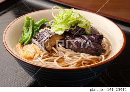 冷やし揚げなす蕎麦 141423412