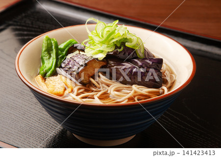 冷やし揚げなす蕎麦 141423413
