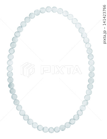 Simple pastel frame in blue pastel colors. Watercolor illustration of Template for wedding invitations or feminine greeting cards. Luxury border for baby shower stationary. 141423766