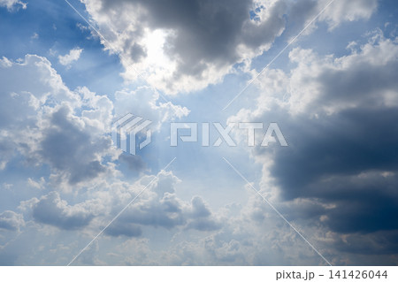 blue sky with clouds 141426044