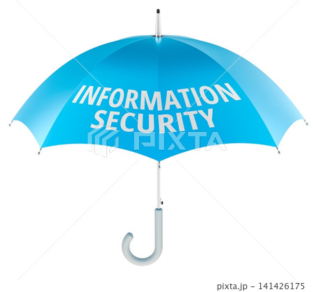 Information Security concept with umbrella. 3D rendering Information Security concept with umbrella. 3D rendering 141426175