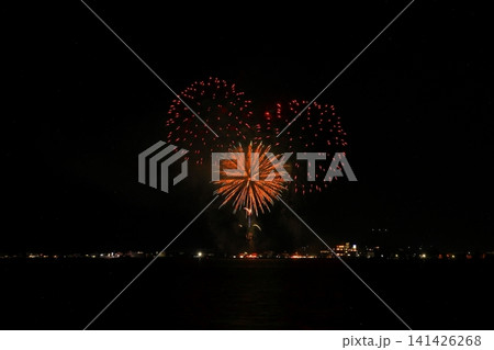 湯梨浜水郷祭　花火大会　18 141426268