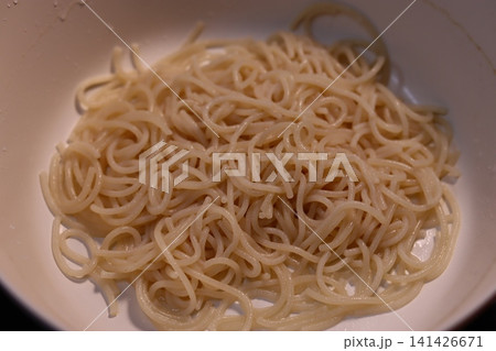 Cooked Pasta in White Bowl Cooked Pasta in White Bowl 141426671