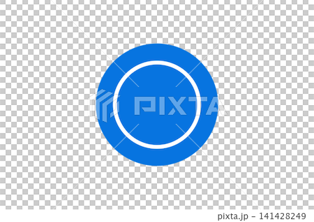 Minimal Blue Concentric Circle Icon Button Flat Design Round Target Symbol For UI And Branding Minimal Blue Concentric Circle Icon Button Flat Design Round Target Symbol For UI And Branding 141428249