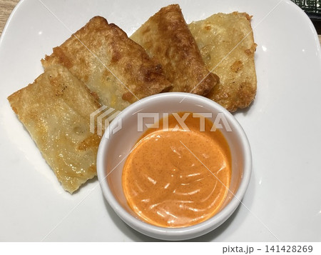 韓国料理～じゃがいもチーズチヂミ 141428269
