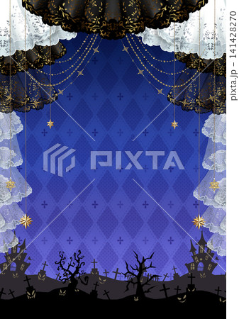 ハロウィンのイメージの背景素材 141428270