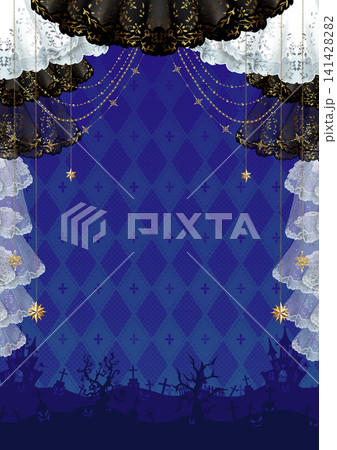 ハロウィンのイメージの背景素材 ハロウィンのイメージの背景素材 141428282