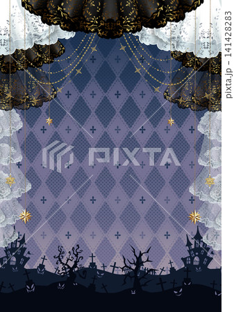 ハロウィンのイメージの背景素材 ハロウィンのイメージの背景素材 141428283