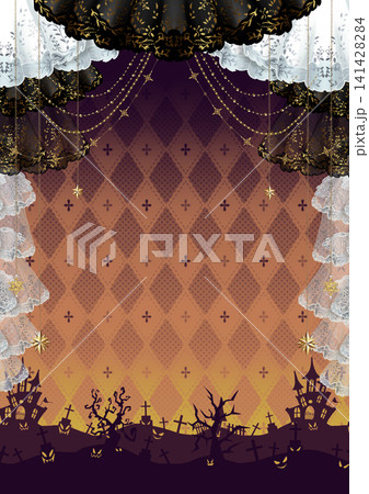 ハロウィンのイメージの背景素材 141428284
